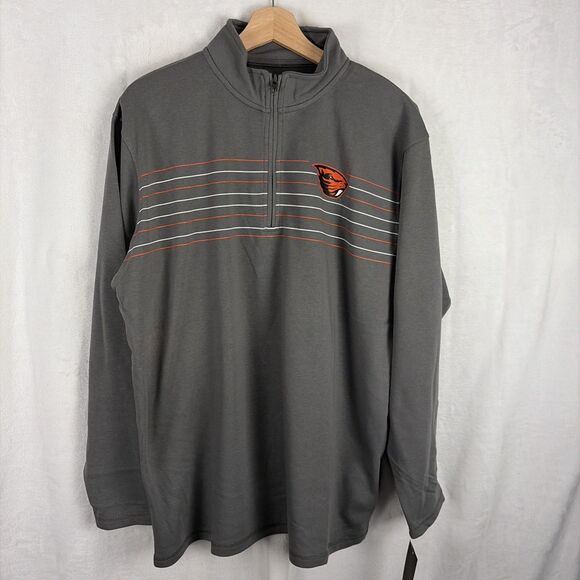 Oregon State University Beavers Mens Performance Quarter Zip Pullover Sz XL NWT - Picture 1 of 6